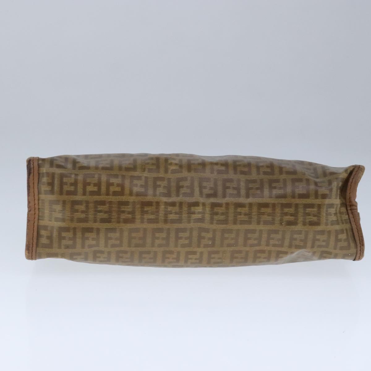 Fendi Zucchino Brown Canvas Clutch Bag ()