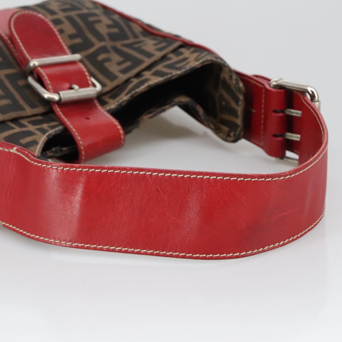 Fendi Zucca Brown Canvas Shoulder Bag ()