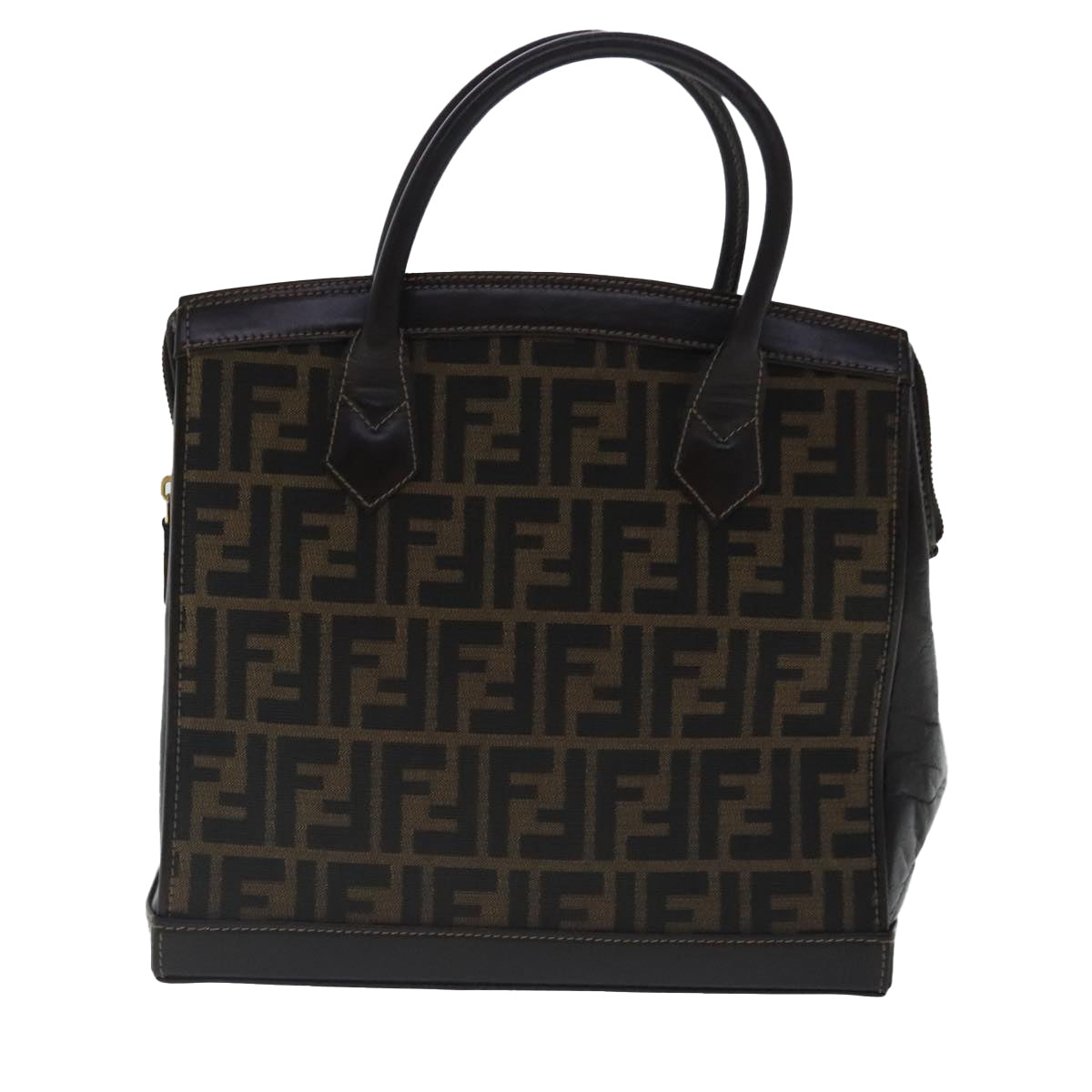 Fendi Zucca Brown Canvas Handbag ()