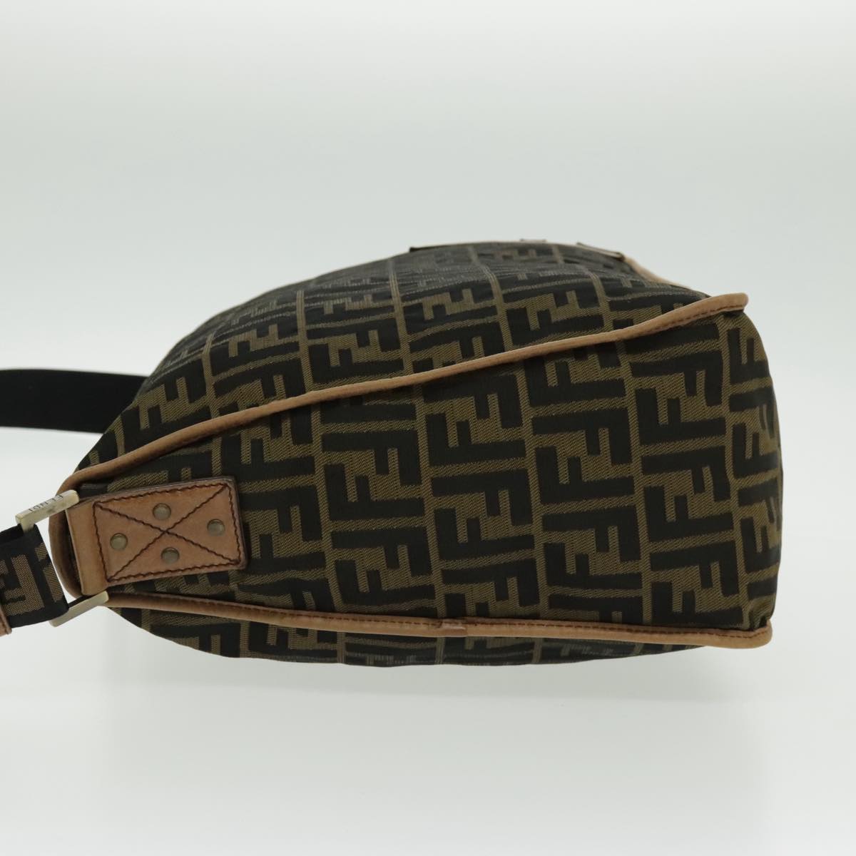 Fendi Zucca Brown Canvas Shoulder Bag ()