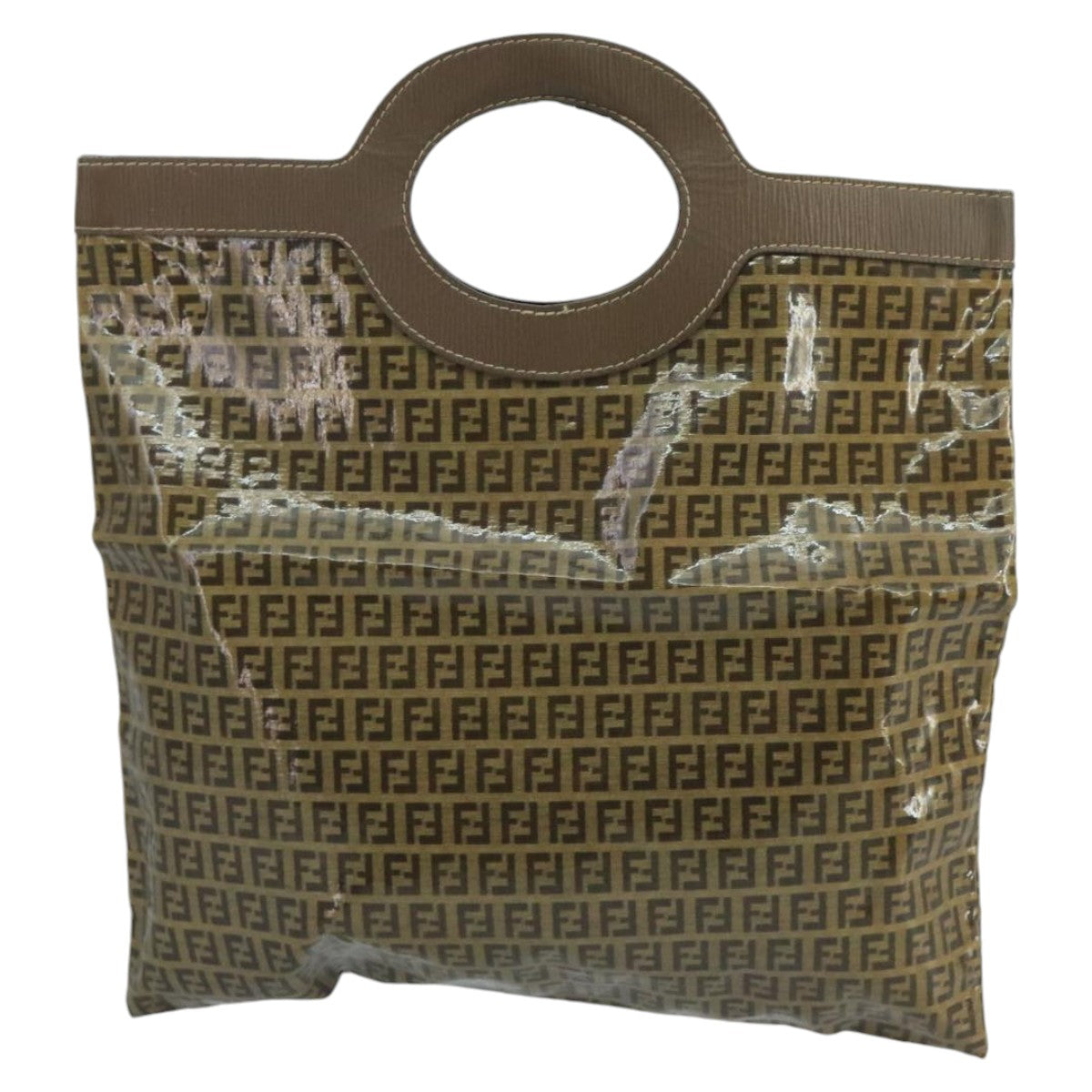 Fendi Zucchino Brown Canvas Tote Bag ()
