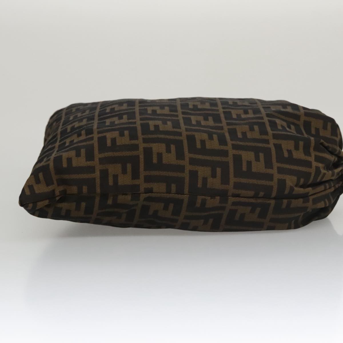 Fendi Zucca Brown Canvas Clutch Bag ()