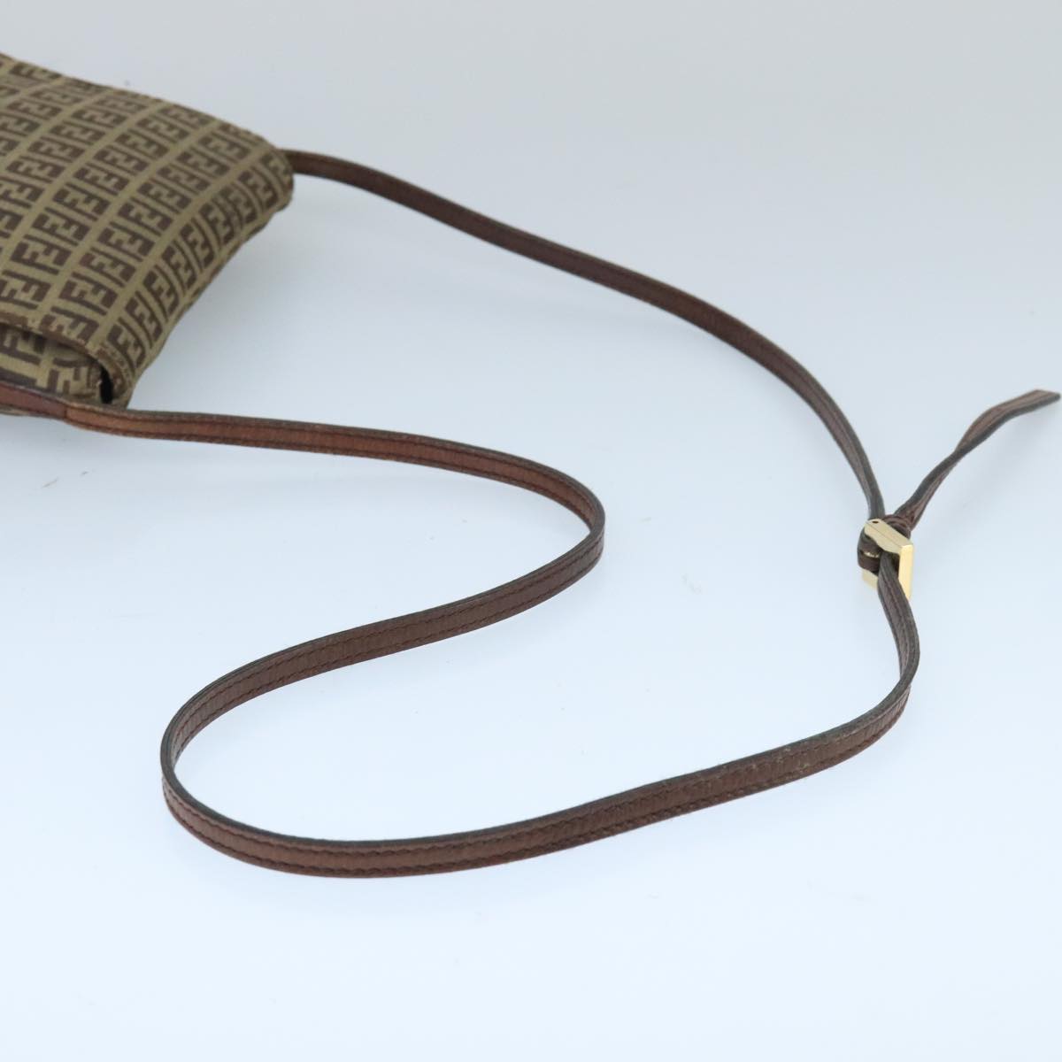 Fendi Mamma Baguette Brown Canvas Shoulder Bag ()