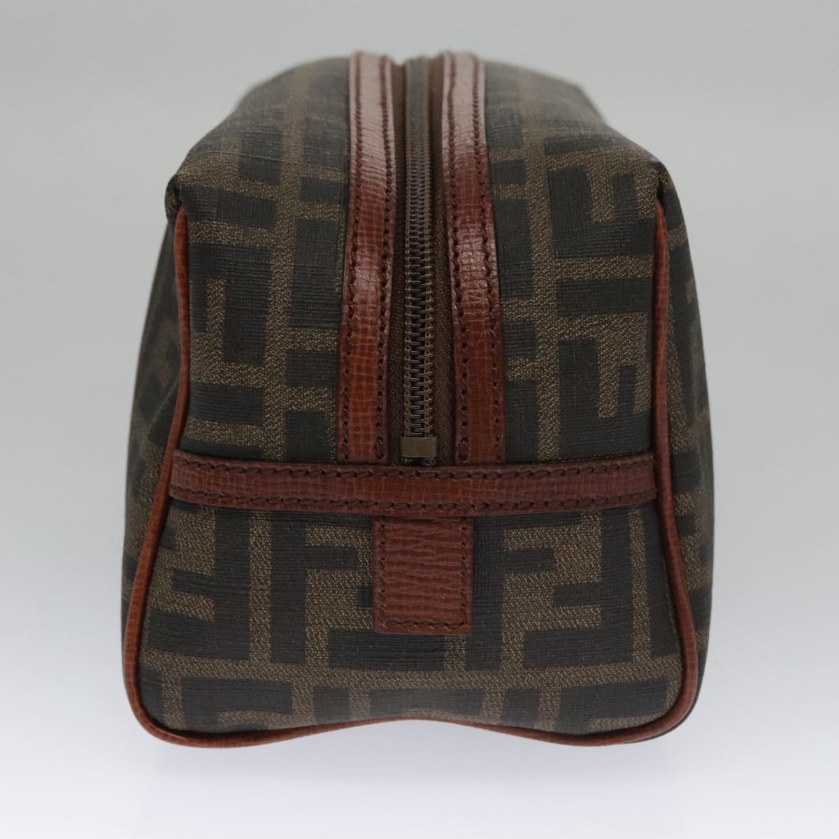Fendi Ff Brown Canvas Clutch Bag ()