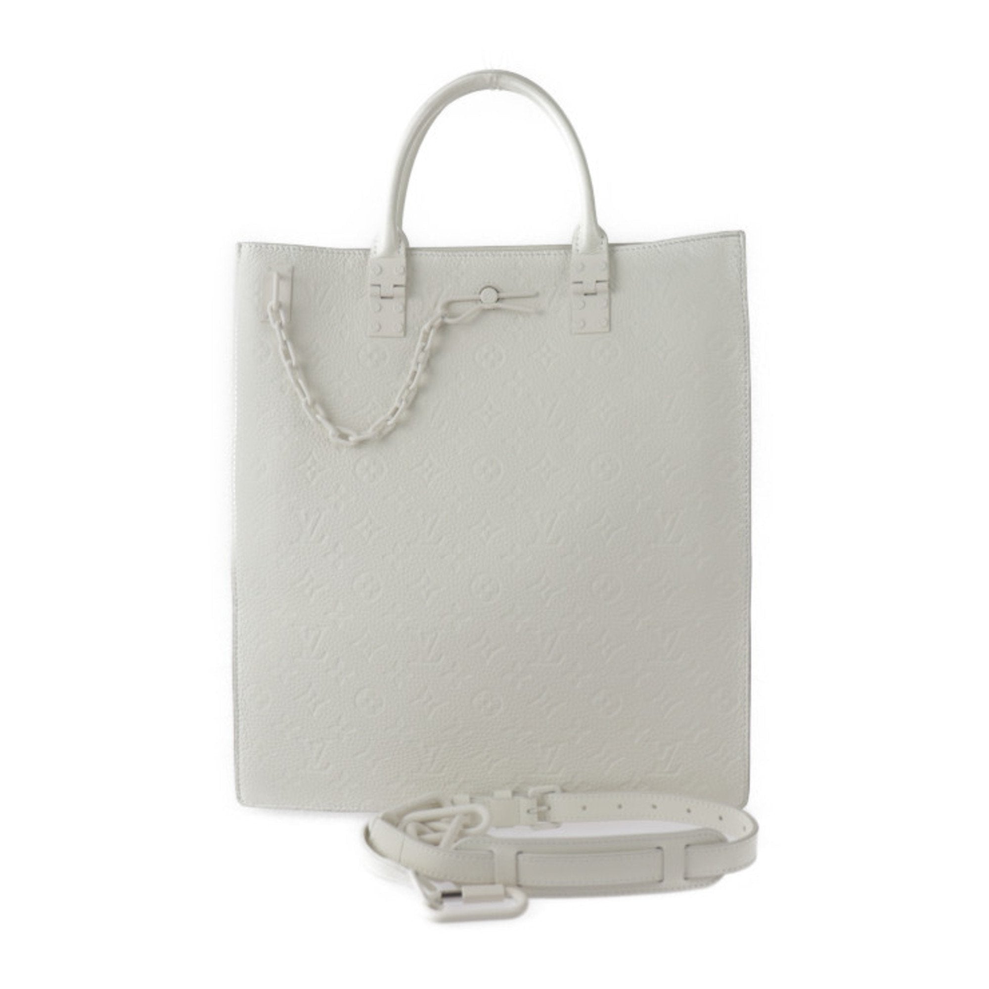 Louis Vuitton Sac Plat Leather Shoulder Bag ()