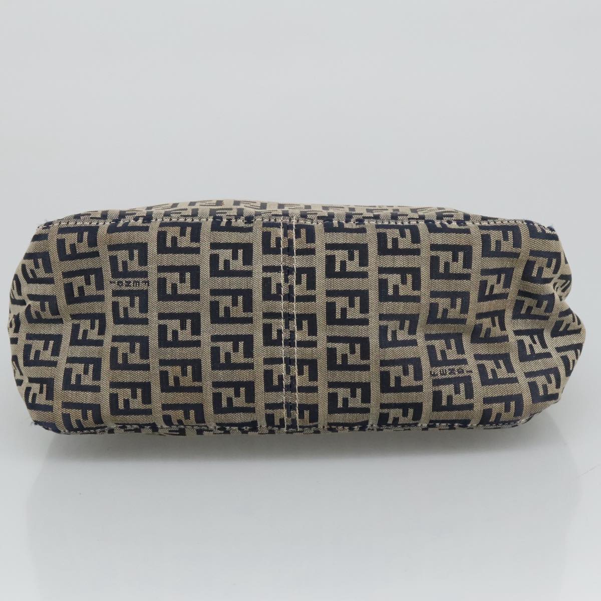 Fendi Zucchino Navy Canvas Handbag ()