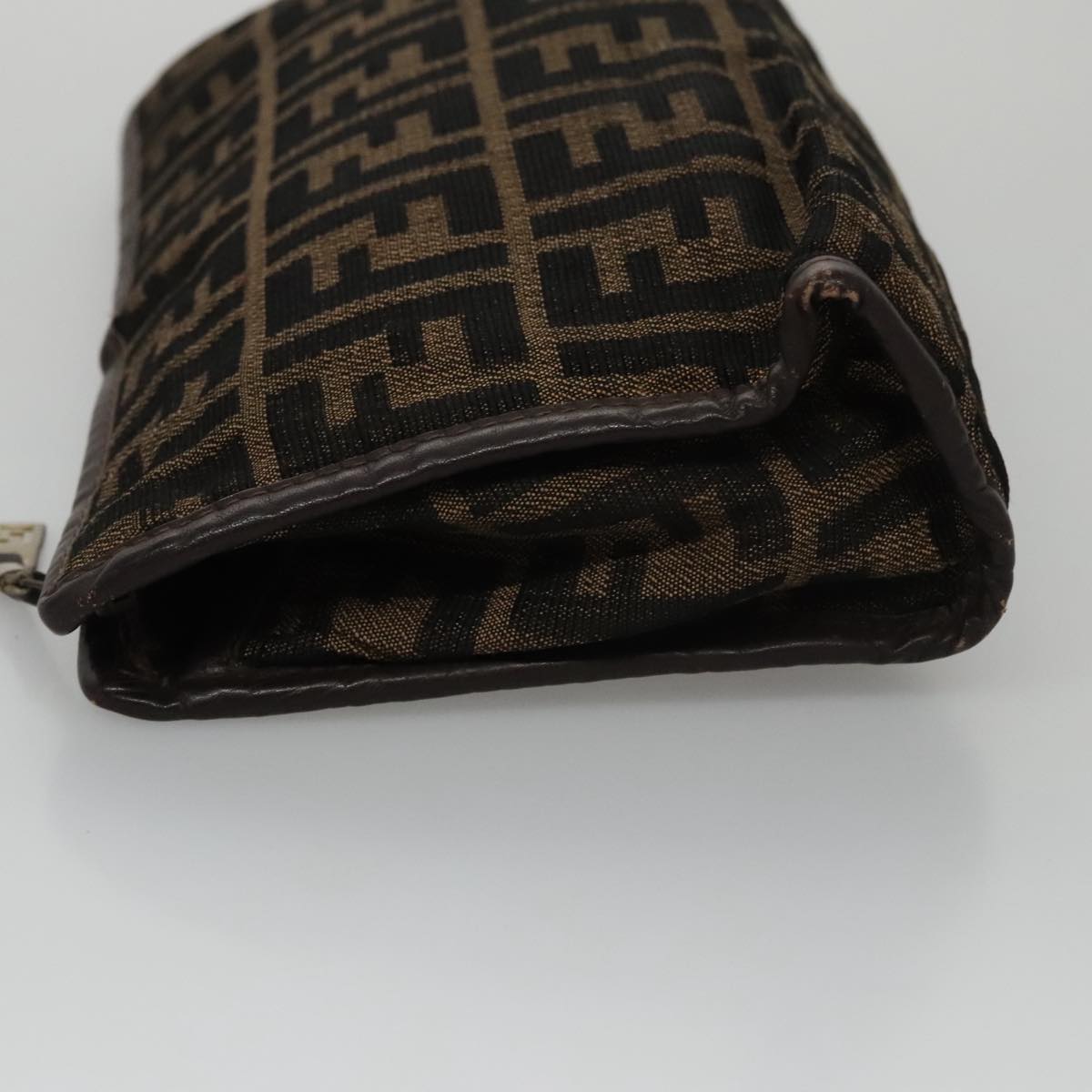 Fendi Zucca Brown Canvas Clutch Bag ()