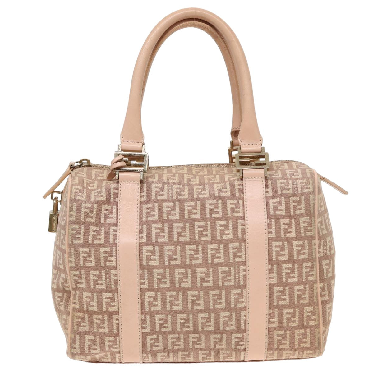 Fendi Zucchino Pink Canvas Travel Bag ()