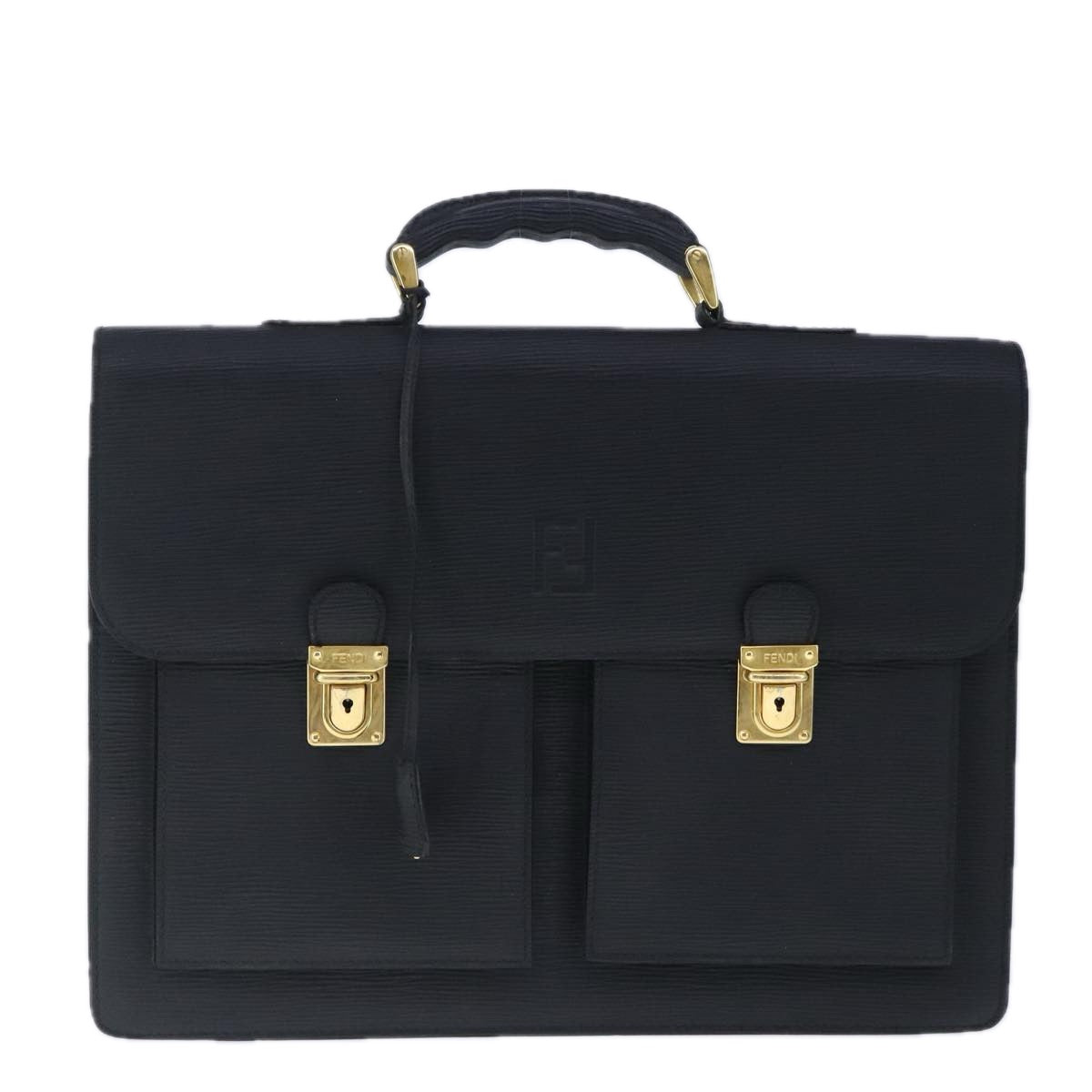 Fendi Black Leather Handbag ()