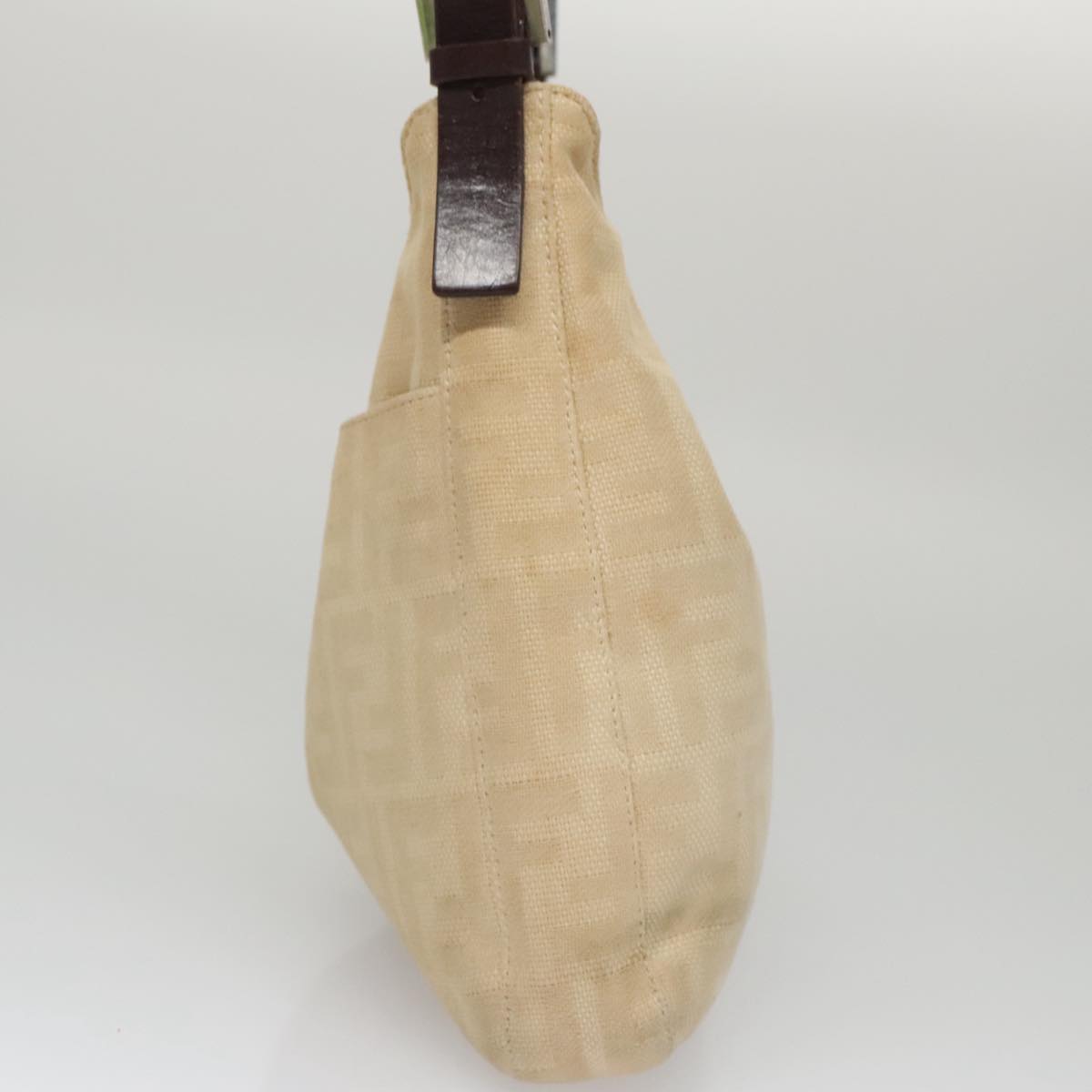 Fendi Zucchino Beige Canvas Shoulder Bag ()