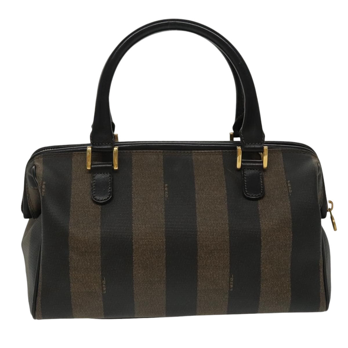 Fendi Pecan Brown Canvas Handbag ()