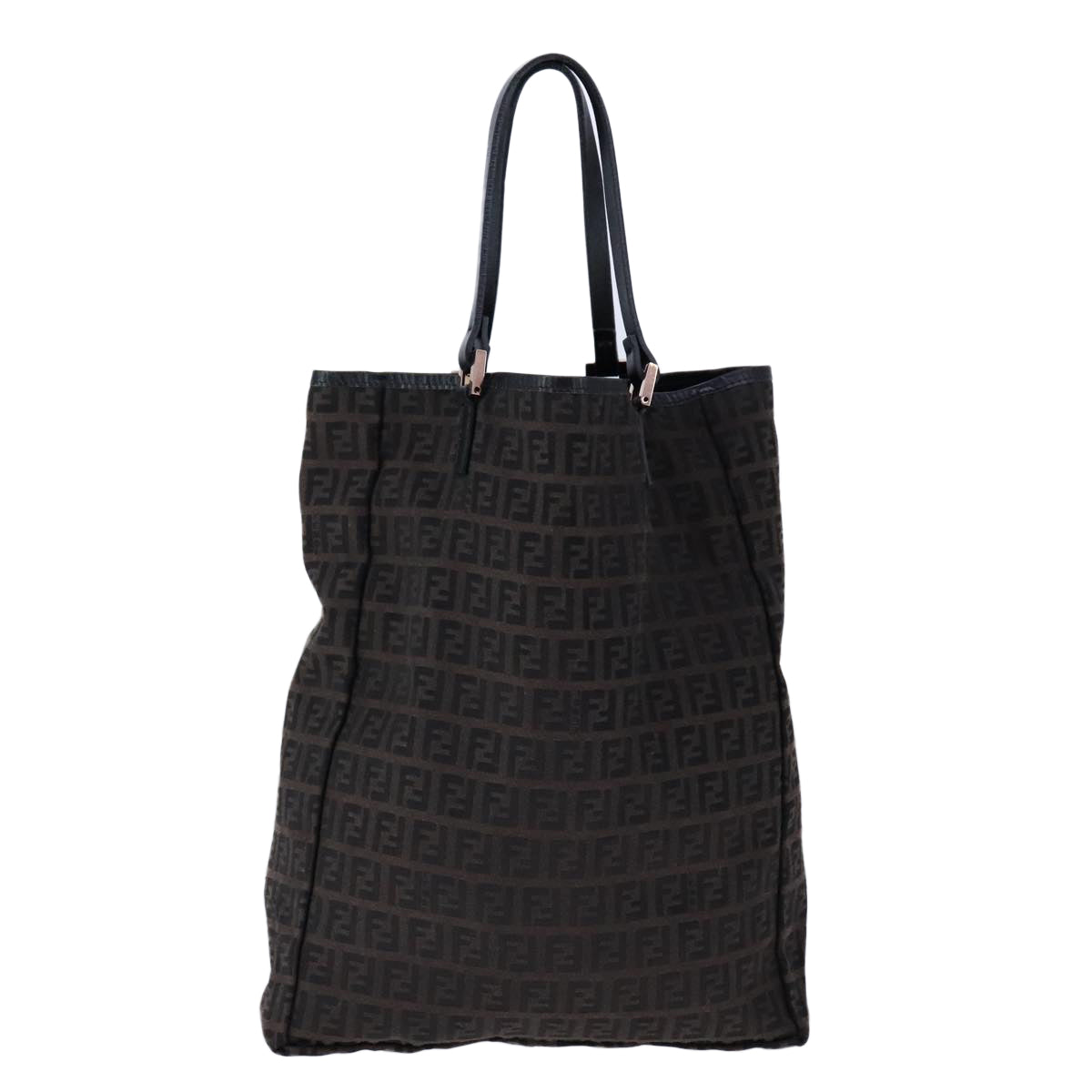 Fendi Zucchino Brown Canvas Tote Bag ()