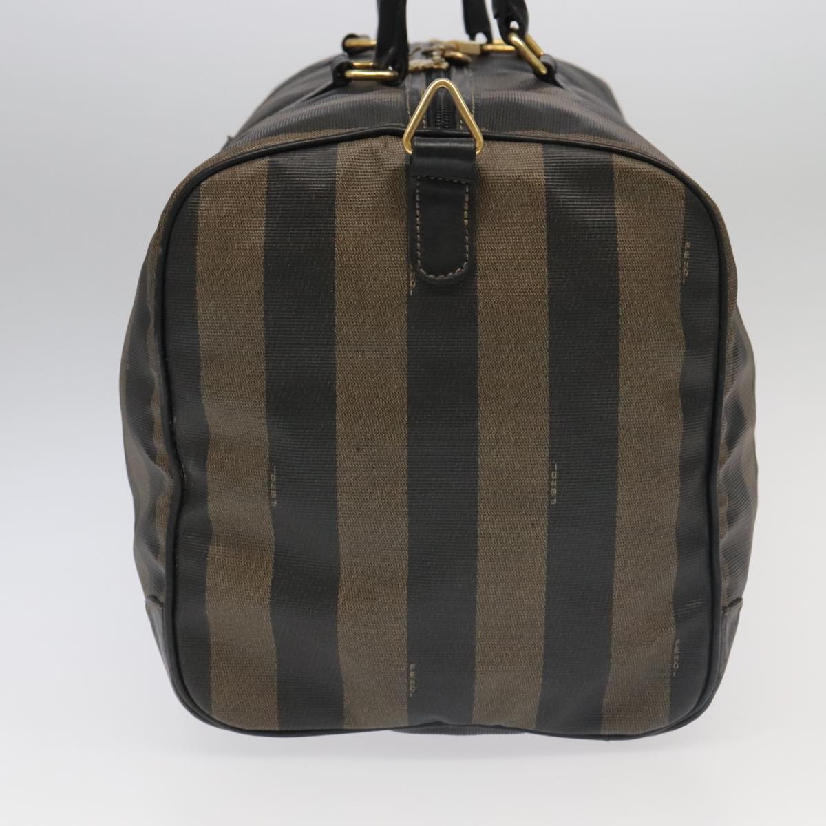 Fendi Pequin Brown Canvas Travel Bag ()