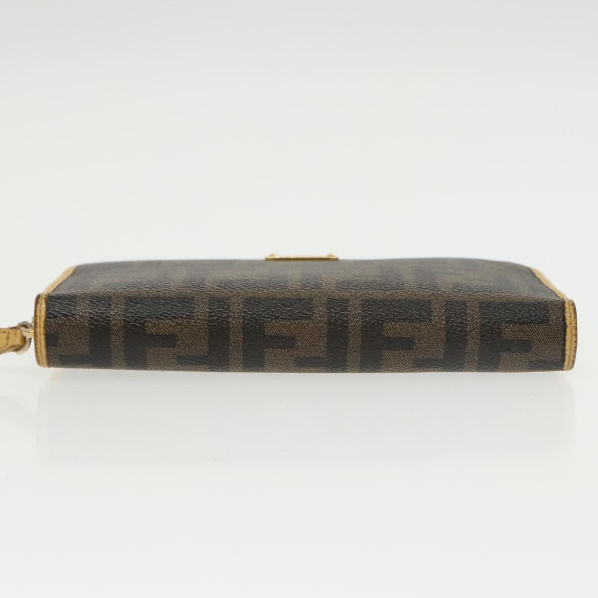 Fendi Ff Brown Canvas Wallet ()