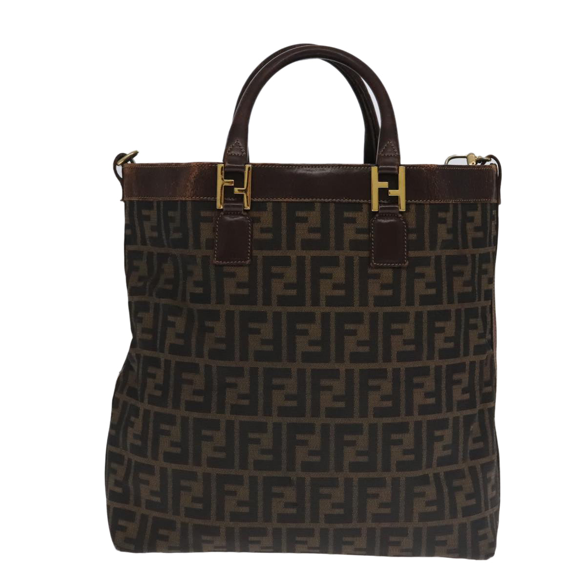 Fendi Zucca Brown Canvas Handbag ()