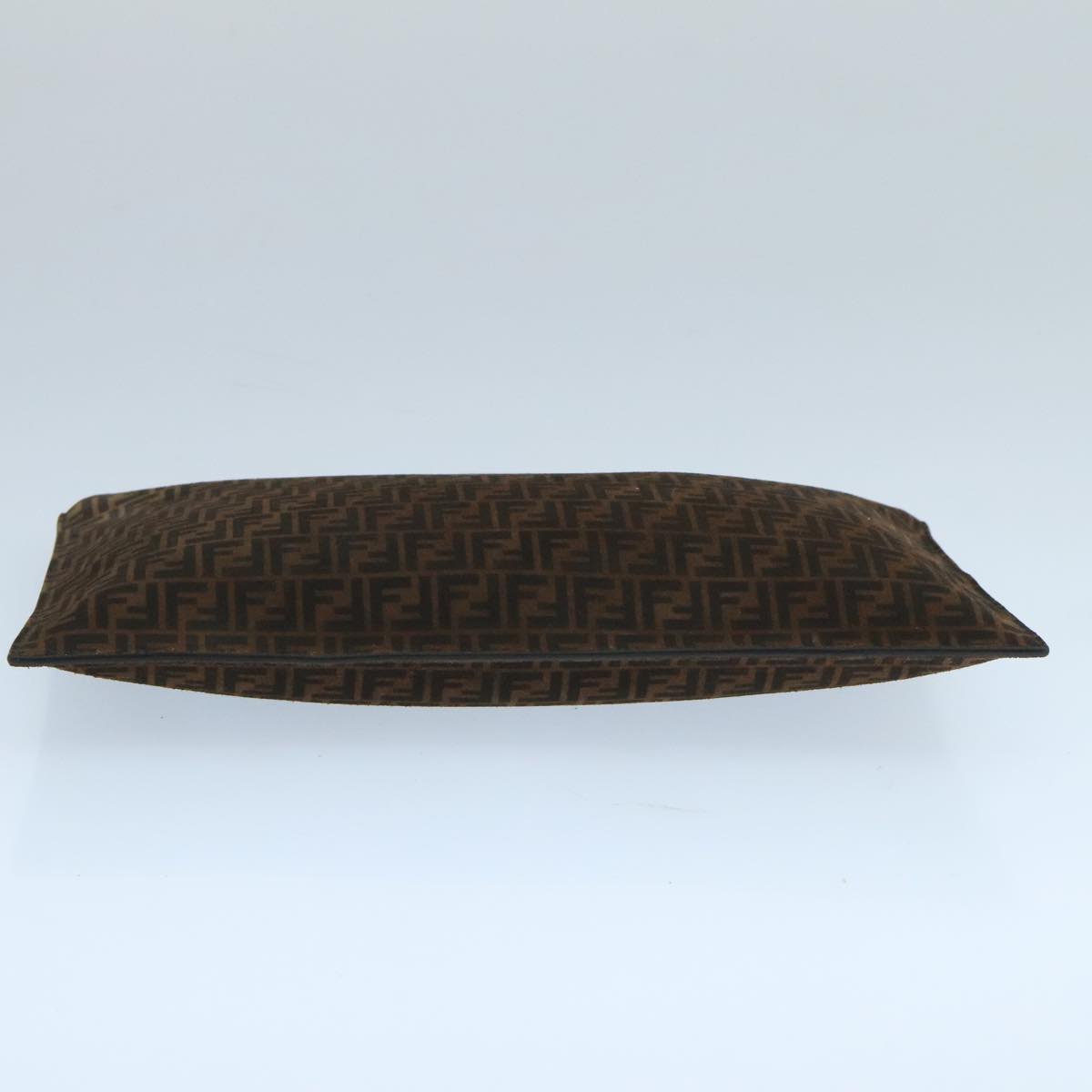 Fendi Zucchino Brown Canvas Clutch Bag ()