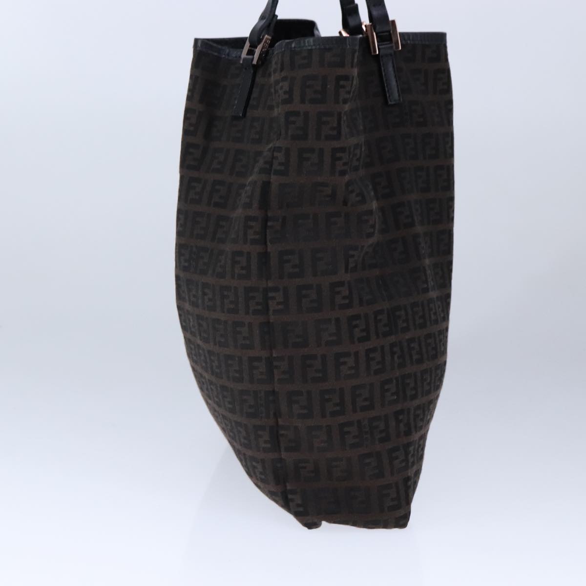 Fendi Zucchino Brown Canvas Tote Bag ()