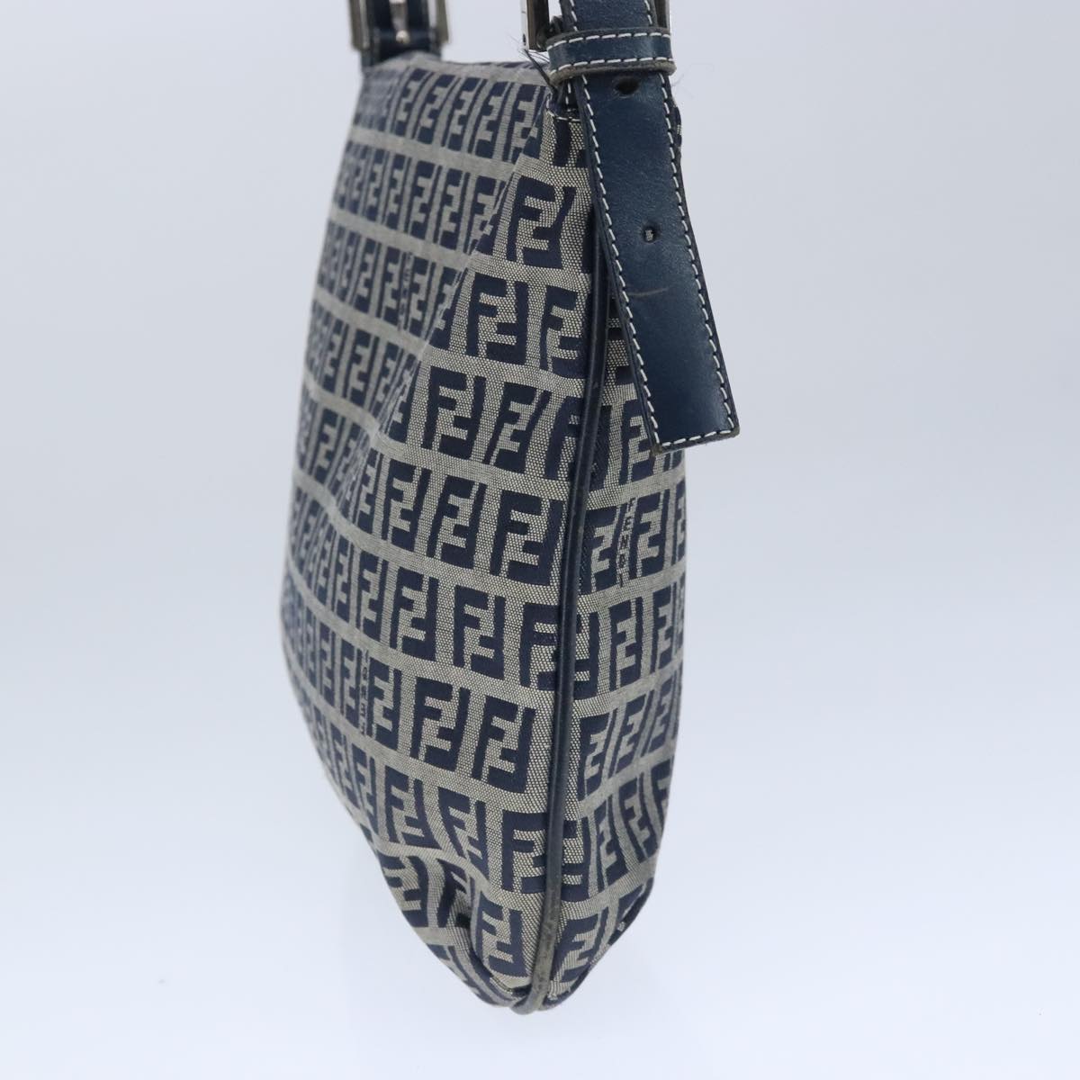 Fendi Zucchino Navy Canvas Shoulder Bag ()