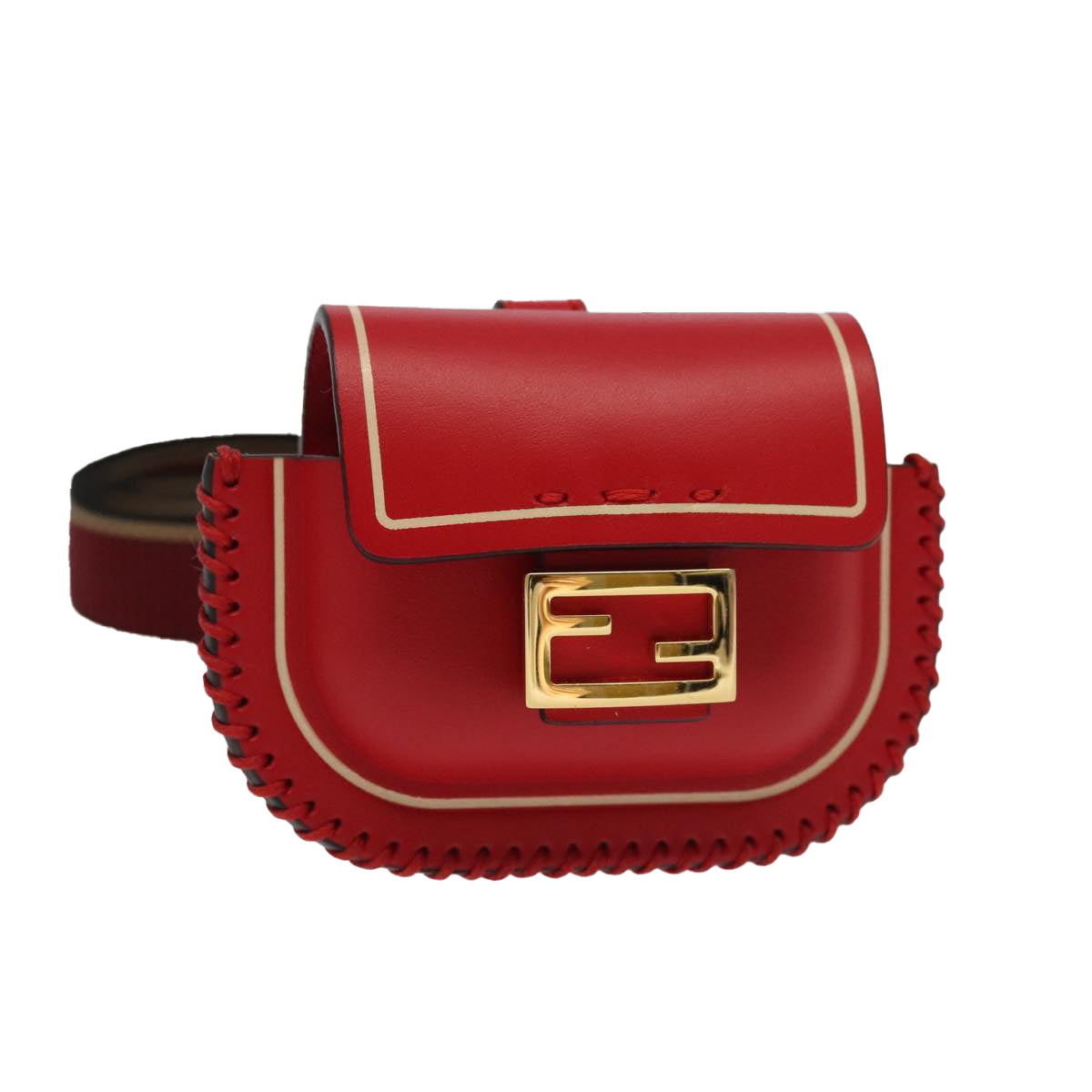 Fendi Baguette Red Leather Wallet ()