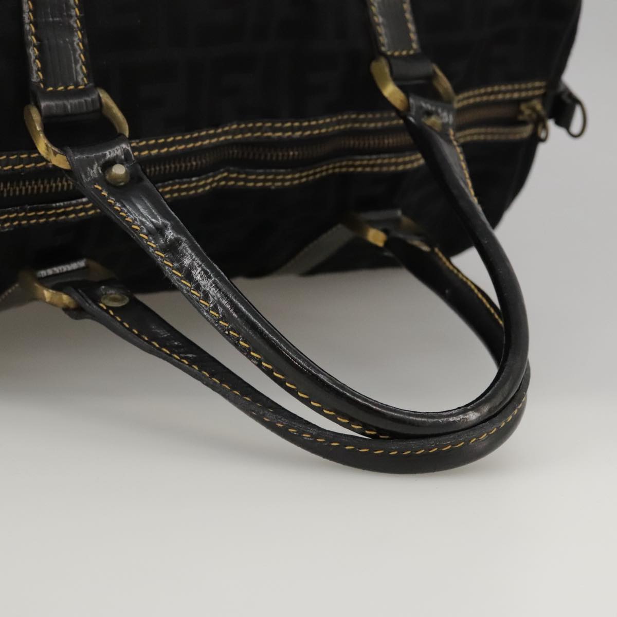Fendi Black Canvas Travel Bag ()