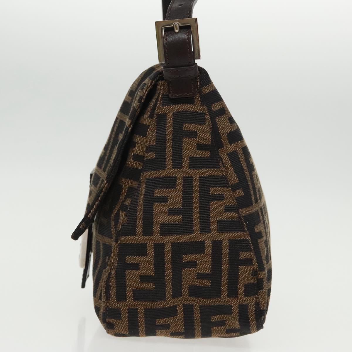 Fendi Mamma Baguette Brown Canvas Shoulder Bag ()