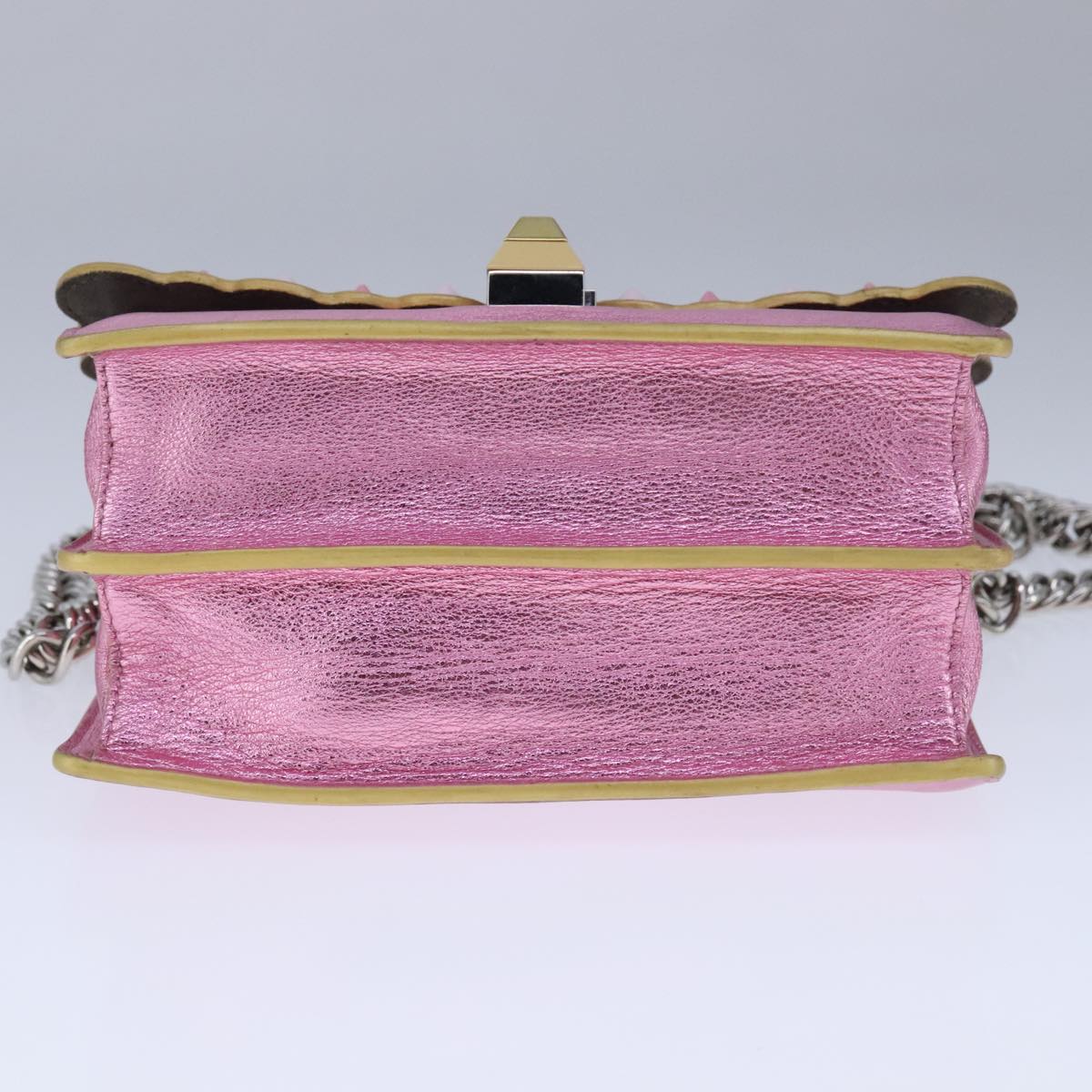 Fendi Kan I Pink Leather Shoulder Bag ()