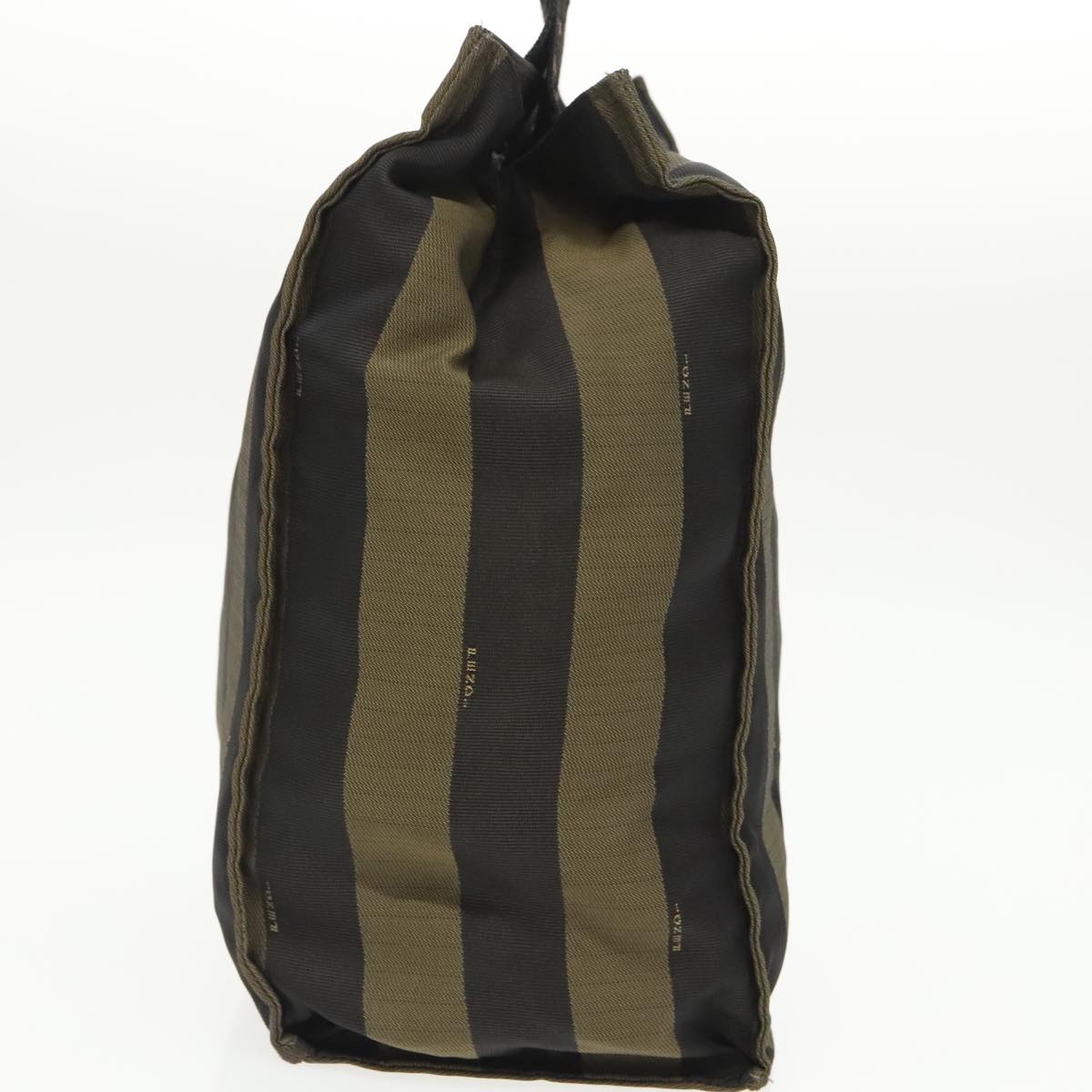 Fendi Pequin Brown Canvas Handbag ()
