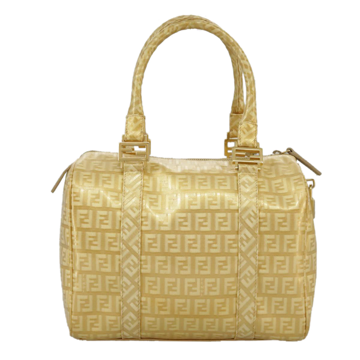 Fendi Gold Canvas Handbag ()
