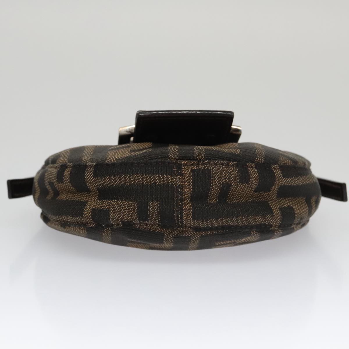 Fendi Croissant Petit Brown Canvas Handbag ()