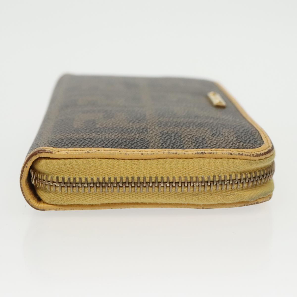 Fendi Ff Brown Canvas Wallet ()