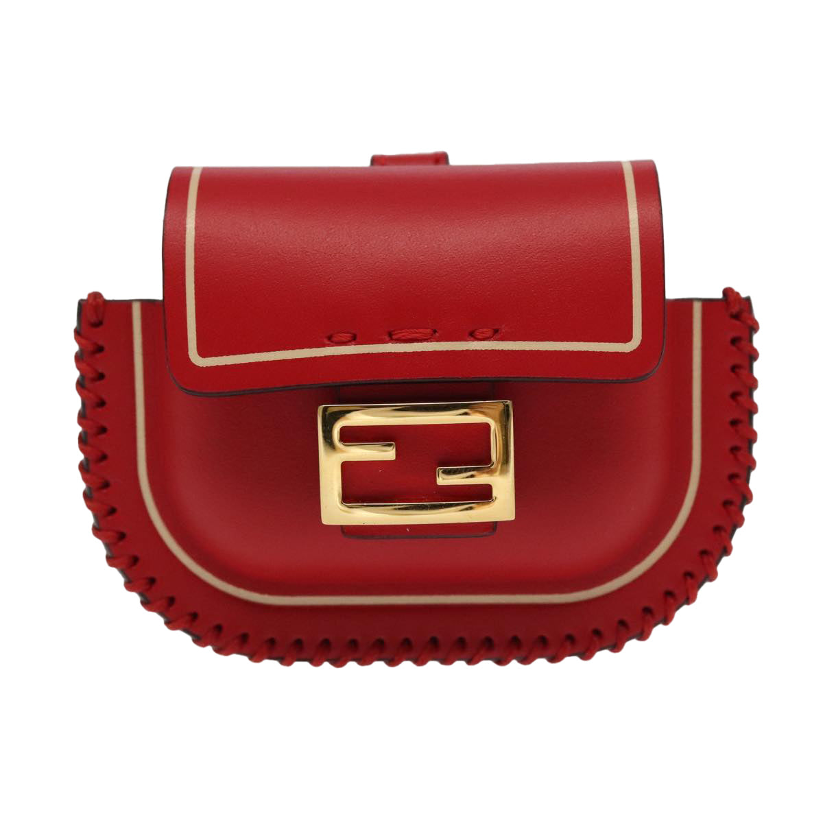 Fendi Baguette Red Leather Wallet ()