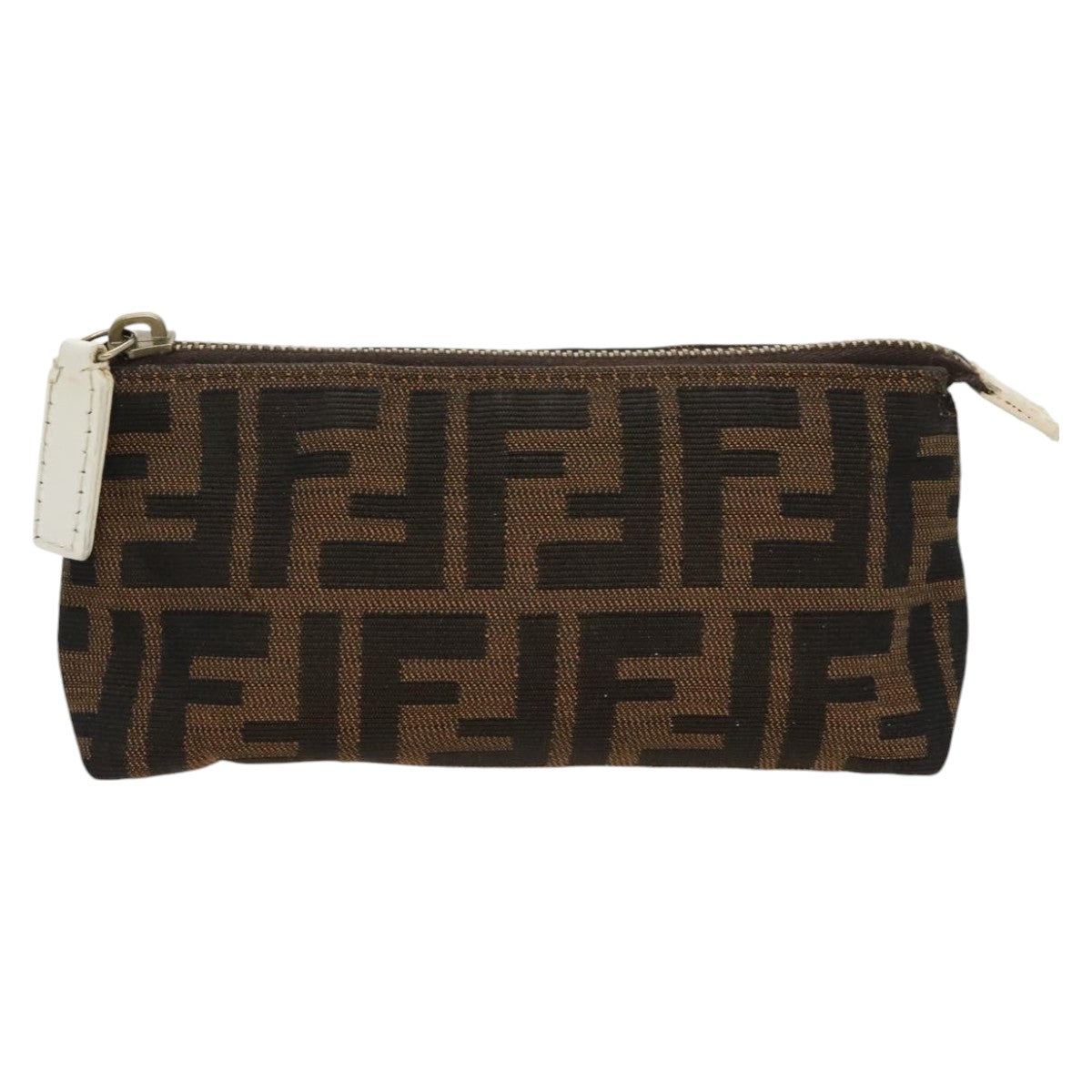 Fendi Brown Canvas Clutch Bag ()