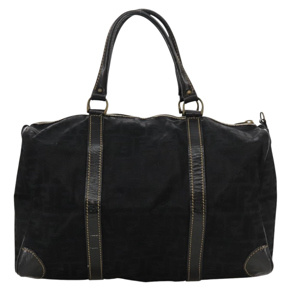 Fendi Black Canvas Travel Bag ()