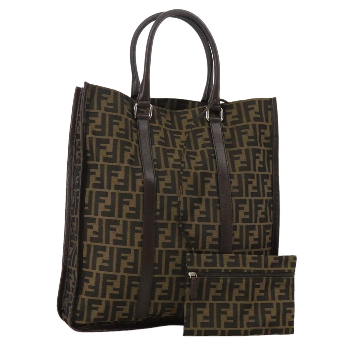 Fendi Zucca Brown Canvas Tote Bag ()