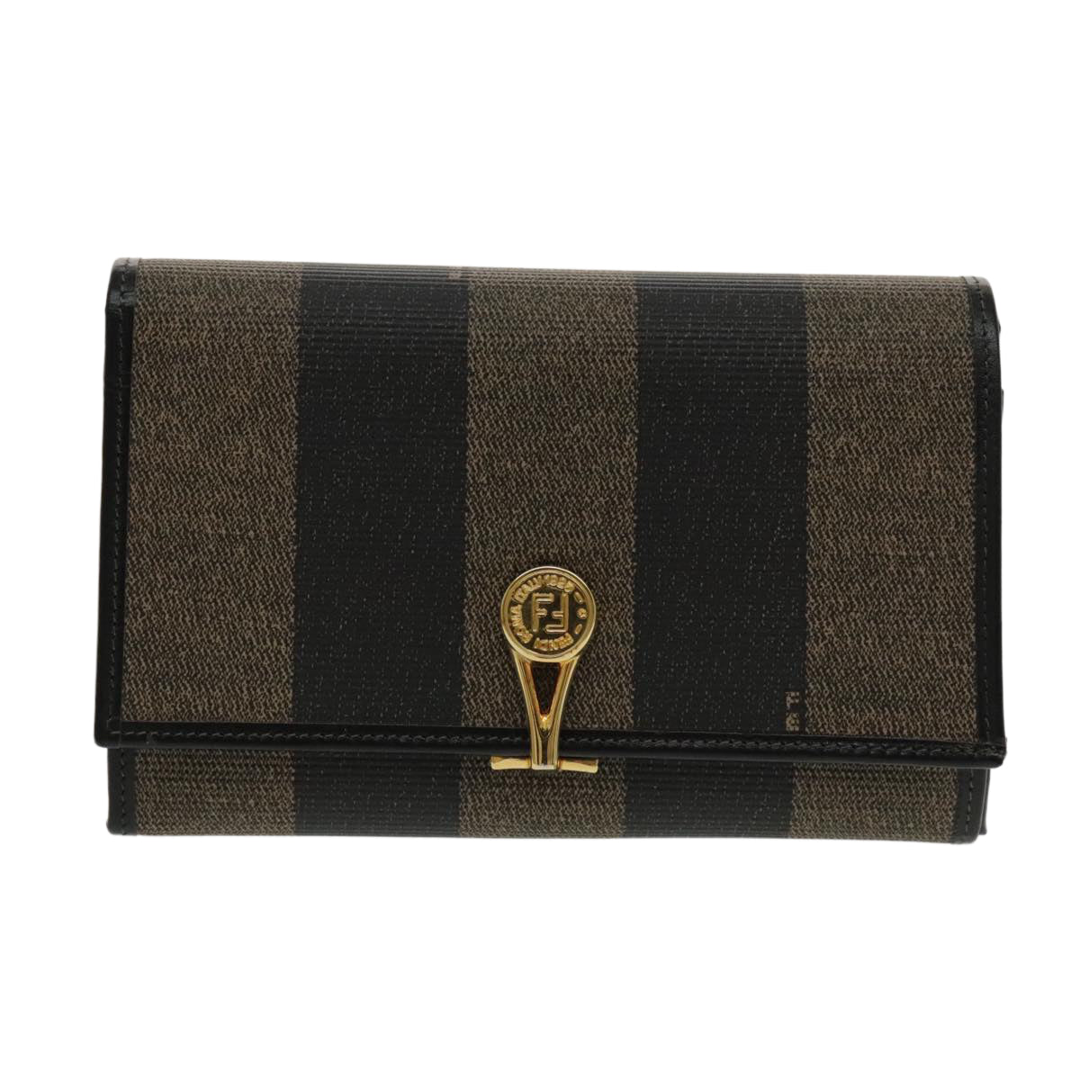 Fendi Brown Canvas Wallet ()