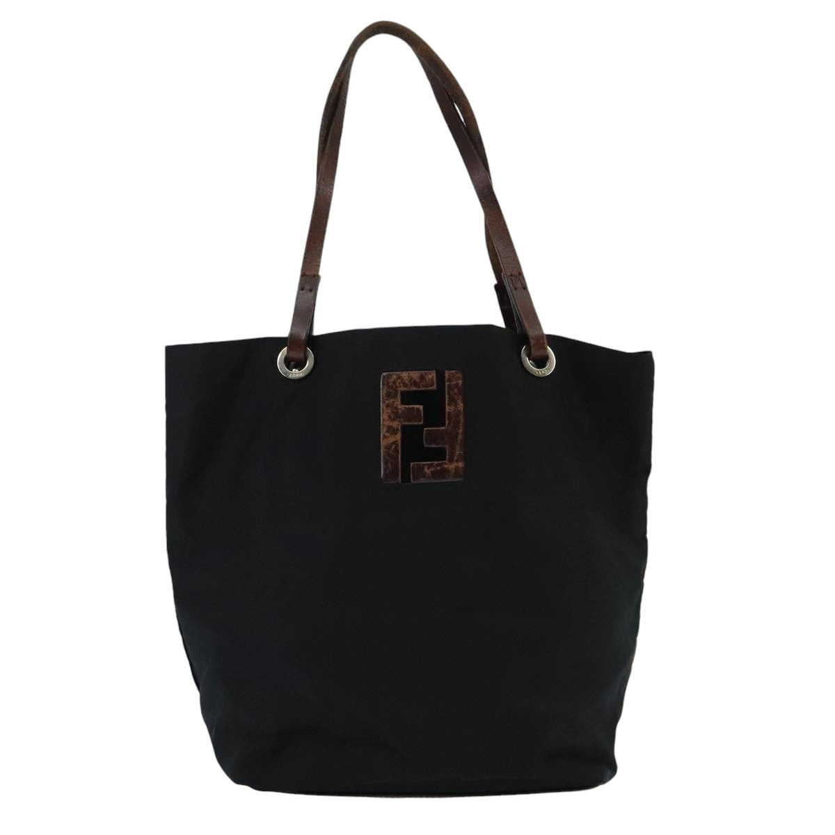 Fendi Ff Black Synthetic Tote Bag ()