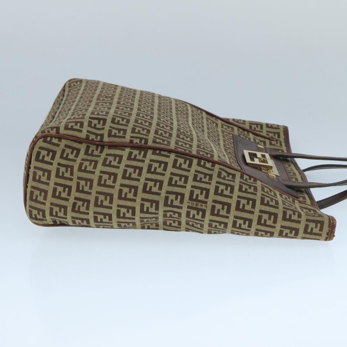 Fendi Zucchino Beige Canvas Tote Bag ()