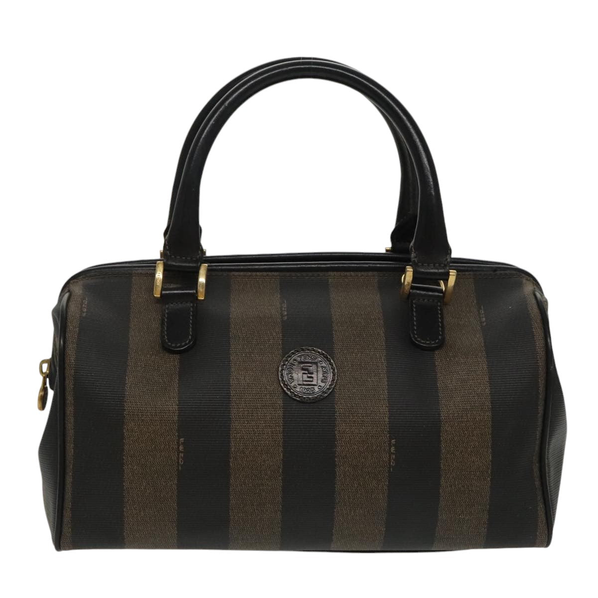Fendi Pecan Brown Canvas Handbag ()