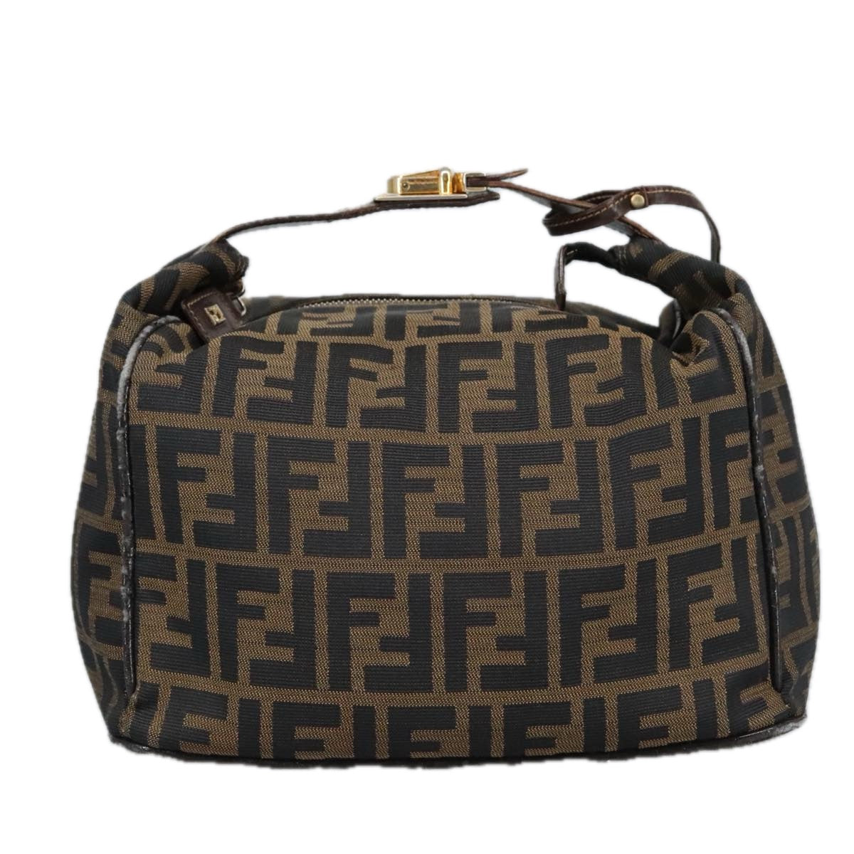 Fendi Zucca Brown Canvas Clutch Bag ()