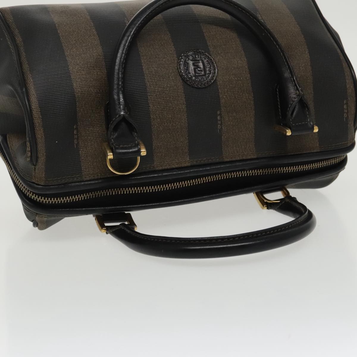 Fendi Pecan Brown Canvas Handbag ()