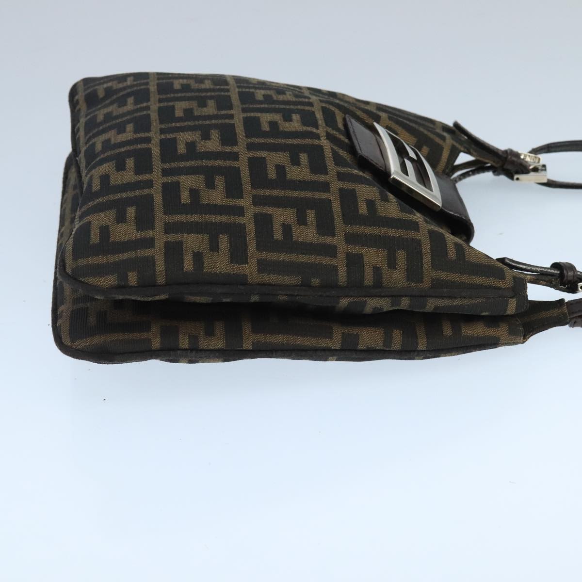 Fendi Mamma Baguette Brown Canvas Shoulder Bag ()