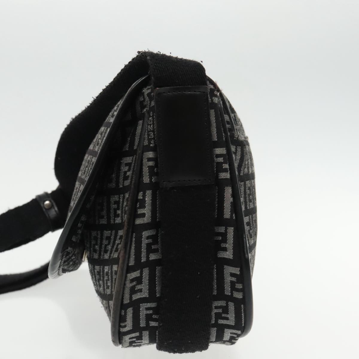 Fendi Black Canvas Shoulder Bag ()
