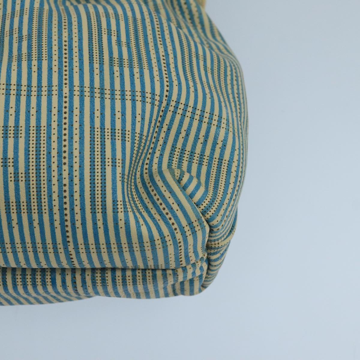 Fendi Zucca Blue Canvas Shoulder Bag ()