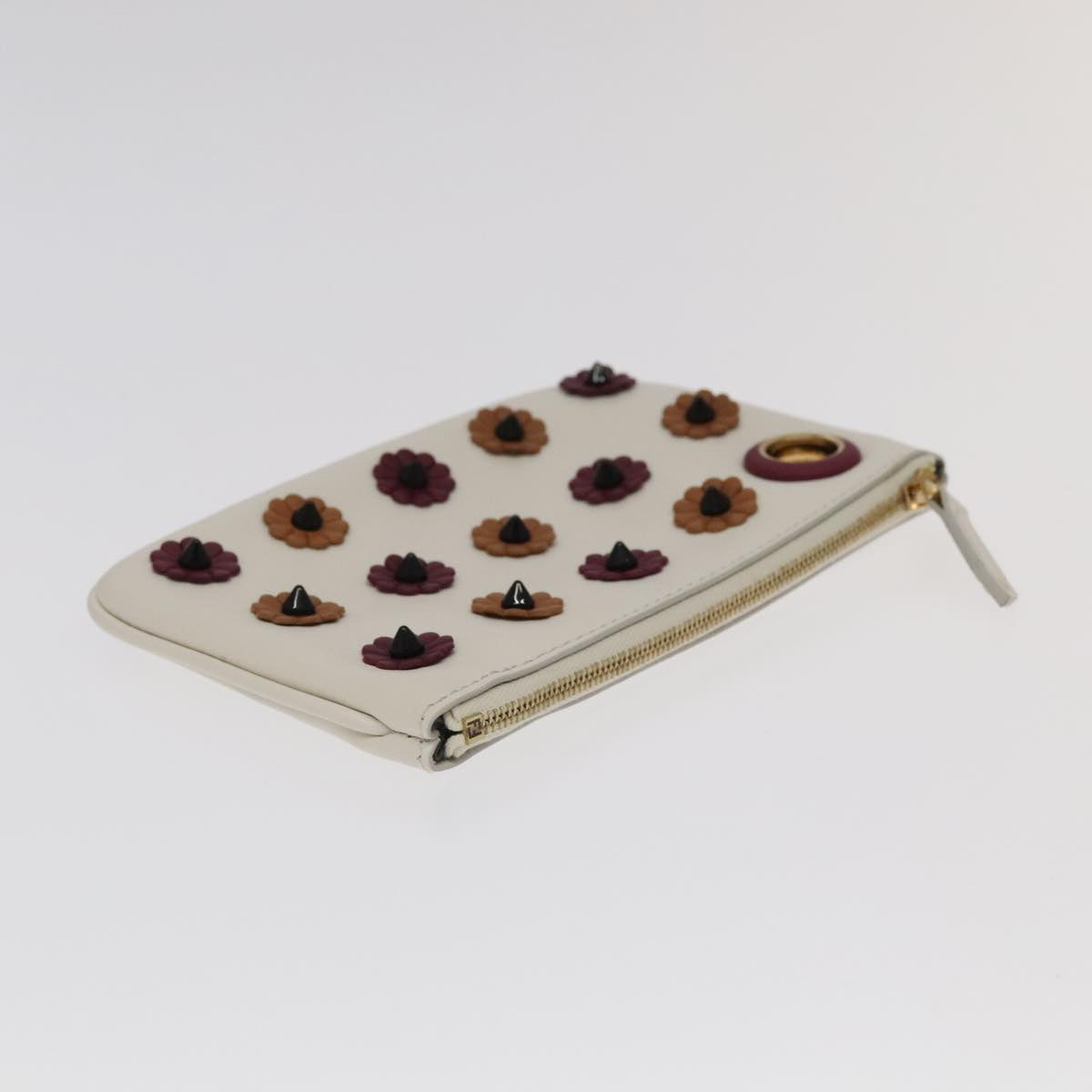 Fendi Triplet Multicolour Leather Clutch Bag ()