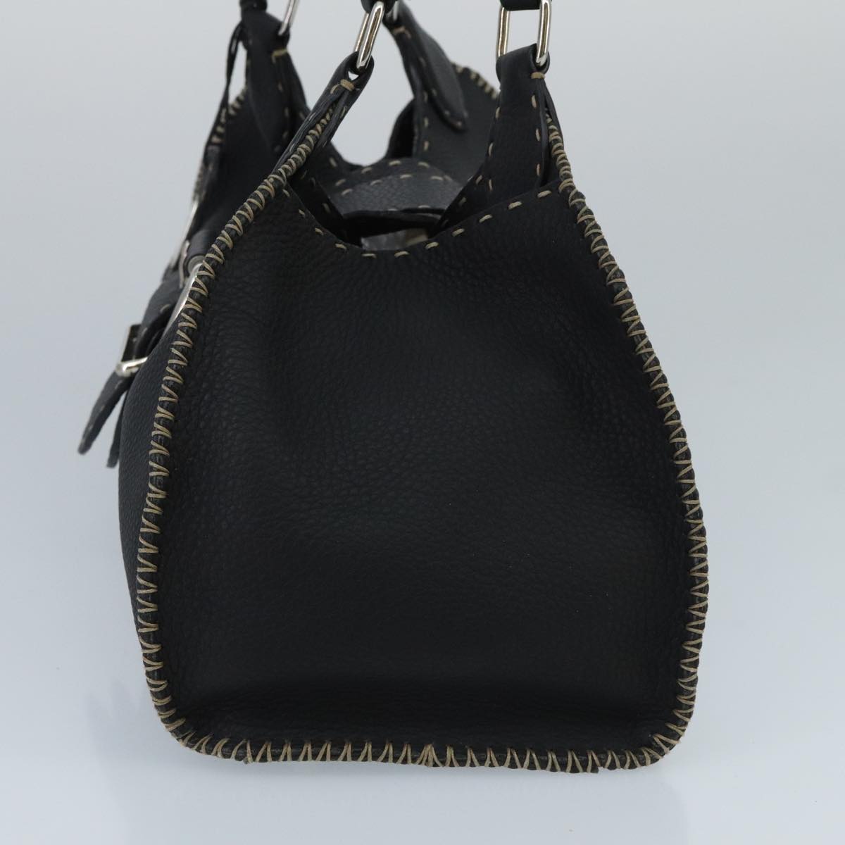 Fendi Selleria Black Leather Handbag ()