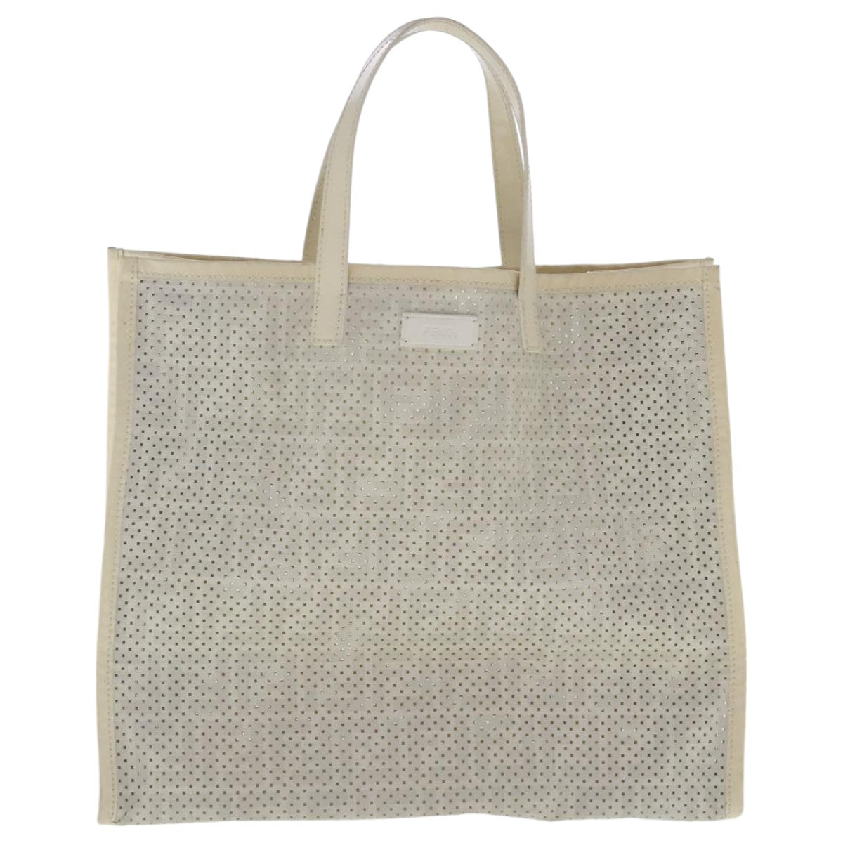 Fendi White Canvas Tote Bag ()