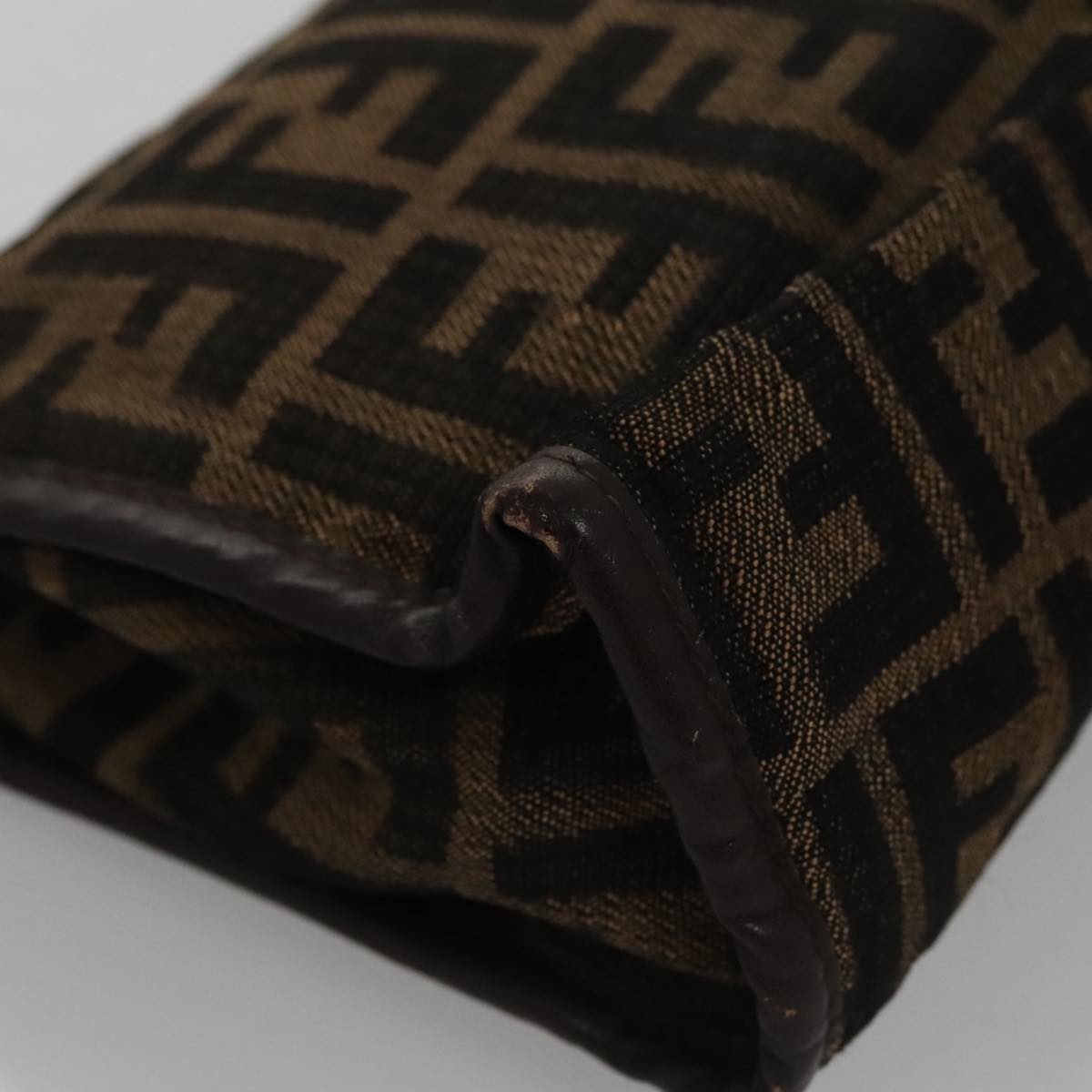 Fendi Zucca Brown Canvas Clutch Bag ()