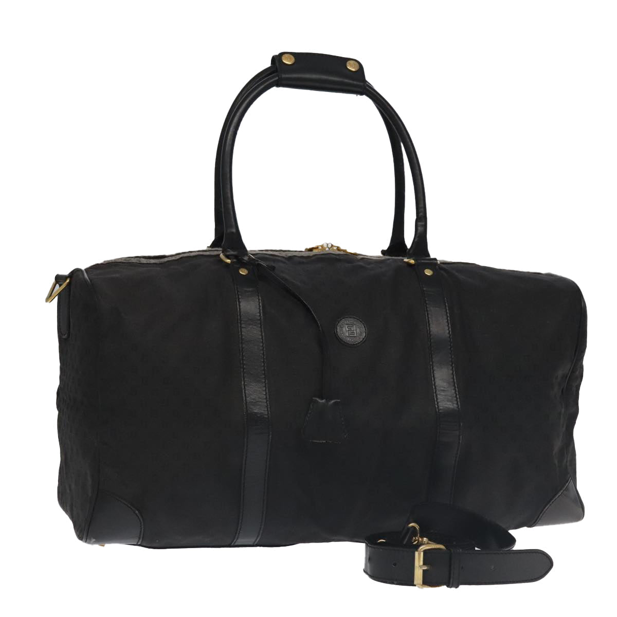 Fendi Black Canvas Travel Bag ()