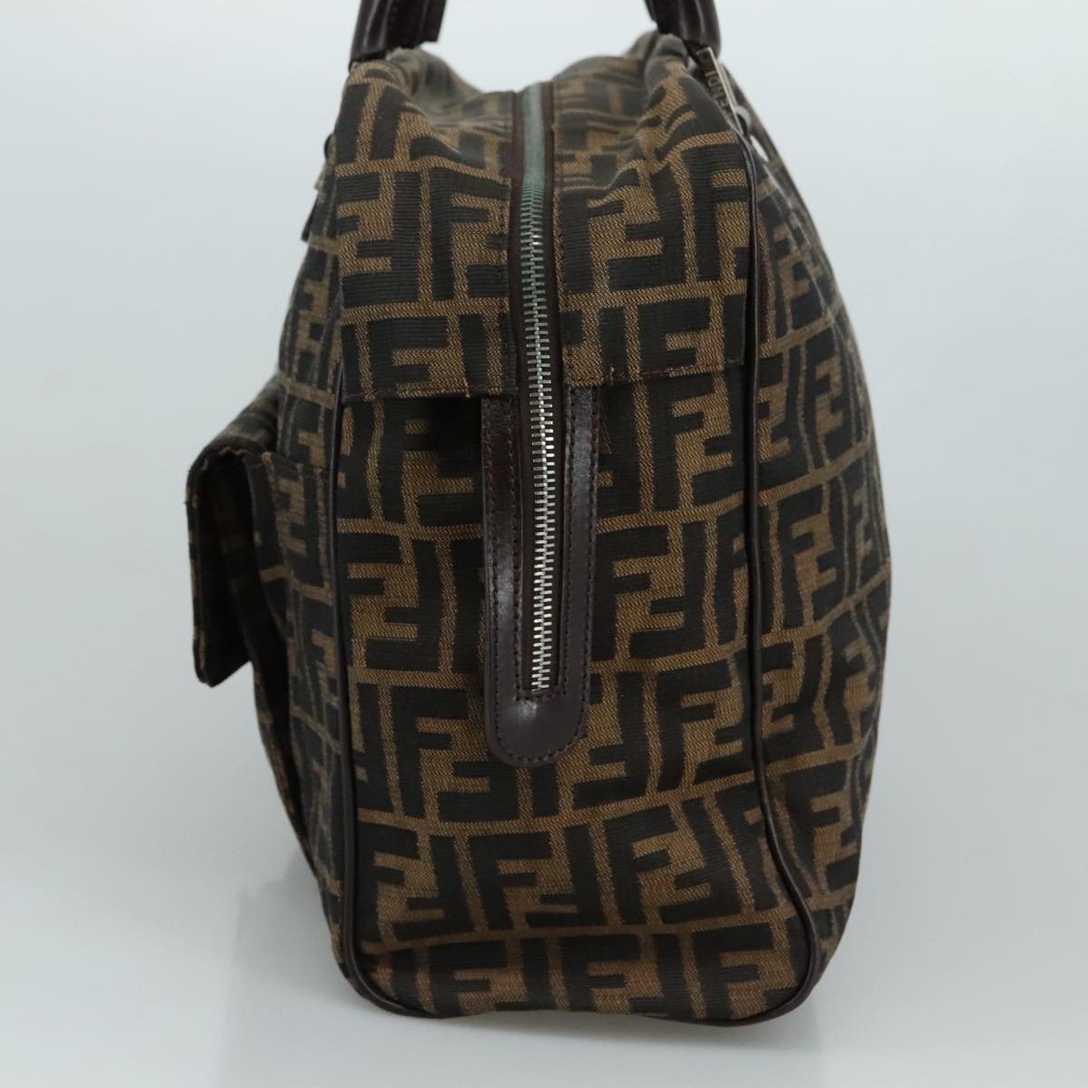 Fendi Zucca Brown Canvas Handbag ()