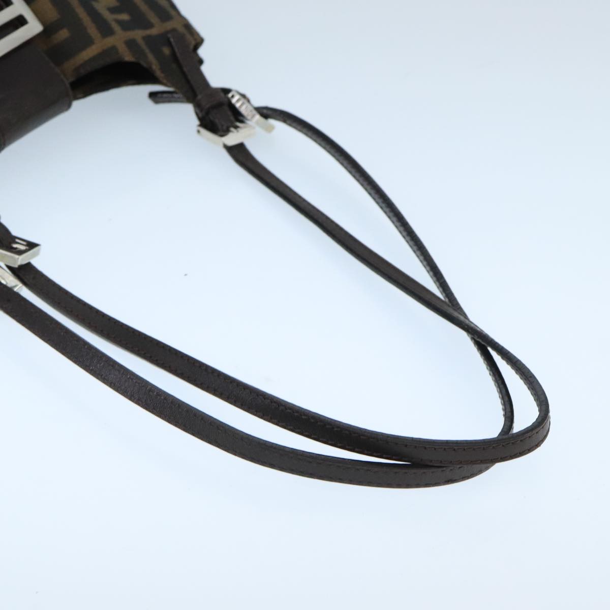 Fendi Mamma Baguette Brown Canvas Shoulder Bag ()